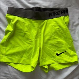 Nike Men's Bright Yellow Athletic Shorts